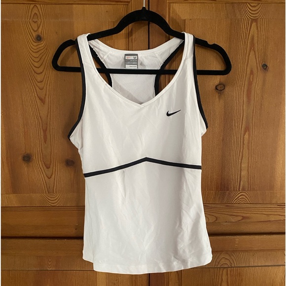 Nike Women's Nike FIT DRY Tennis Tank Top White size Medium 8-10 - Picture 4 of 5